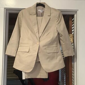 New York & Company Beige Blazer and pants set